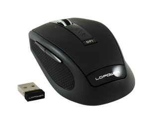 Mouse USB Wireless LC Power LC-M800BW 2.4Ghz Wireless 2000dpi Black