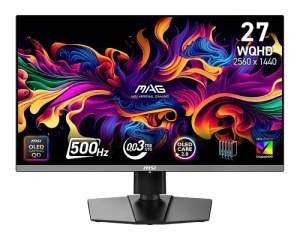 MSI 27 inča MAG 272QP QD-OLED X50 WQHD 2560x1440 500Hz FreeSync Premium Pro gaming monitor - Img 2