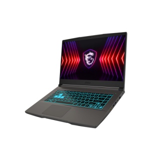 MSI Thin 15 B13VE (Cosmos Gray, Metal Top & Palmrest) 8-Core i5-13420H 4.6GHz/12MB 1x16GB 512GB-SSD-M.2-NVMe 15.6" FHD IPS AG (1920x1080) 45%-sRGB 144Hz 720p RTX-4050/6GB GLan WiFi6 BT5.3 HDMI Blue-Backlite 52.4Wh DOS 9S7-16R831-3431
