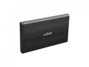 Natec UGO MARAPI S120, HDD/SSD External Enclosure 2.5", SATA, USB2.0, Aluminium, Black UKZ-1003