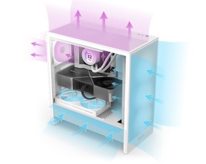 NZXT H5 Flow Gaming kućište crno (CC-H52FB-01) - Img 2