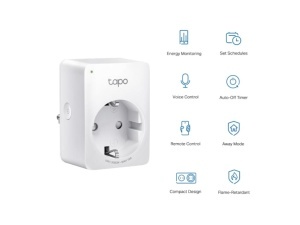 Pametna uticnica TP-LINK Tapo P110(4-pack) Wi-Fi/2,4Ghz/Max Load 16A/bela - Img 3