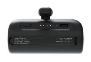 Powerbank Manhattan 1026336 5000mAh 10W/Black/USB-C - Img 10