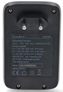 Punjač za baterije Nedis BACH07 sa led indikatorom AA, AAA, 9V - Img 2