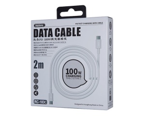 REMAX DATA kabl Marlik TIP C na TIP C RC-183c 100W, 2m beli - Img 2
