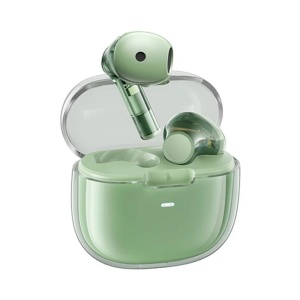 REMAX W18 Bincol Series Dual ENC Wireless Earphone Green - Img 1