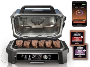 Roštilj NINJA OG901EU Woodfire PRO Connect XL/1700W/plava-crna - Img 3