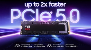 Samsung M.2 NVMe 4TB, 2280, PCIe Gen 5.0x4, 9100 PRO, Read up to 14800 MB/s, Write up to 13400 MB/s (single sided) MZ-VAP4T0BW