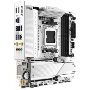 SAPPHIRE AMD B850M AM5 PURE Ryzen R9/R7/R5, 4x DDR5 8000MHz, PCIE 5, 1x M.2 Gen5, 1x M.2 Gen4, LAN 2.5 Gbps, WIFI6, USB, MATX 52123-02-40G - Img 3