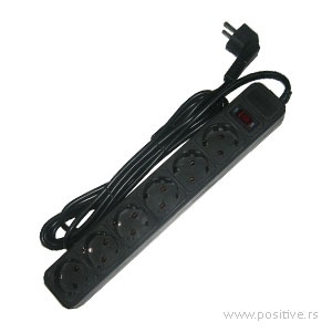 SPG6-B-15 PRODUZNI KABL SA ZASTITOM 6 UTICNICA 4,5 METRA(3x1.0mm) CRNI * - Img 2
