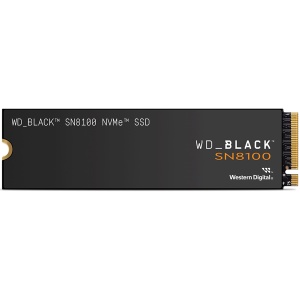 SSD POWERED BY SANDISK WD Black SN8100 4TB M.2 2280 PCIe Gen5 x4 NVMe, Read/Write: 14900/14000 MBps, IOPS 2300K/2400K, TBW: 2400 WDS400T1X0M-00CMT0