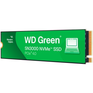 SSD POWERED BY SANDISK WD Green SN3000 500GB M.2 2280 S3-M PCIe Gen4 x4 NVMe, Read/Write: 5000/4100 MBps, TBW: 100 WDS500G4G0E-00CPS0