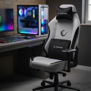 Stolica gaming Rampage KL-R72 WOOF High Level sivo/crna 37871 - Img 3