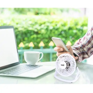 Stoni ventilator Home USB 10 cm TF10USB/WH/beli - Img 2