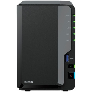 Synology DS225+, Tower, 2-bays 3.5'' SATA HDD/SSD, CPU Inte Celeron J4125 4-core (4-thread) 2.0 GHz, burst up to 2.7 GHz, 2 GB DDR4 non-ECC (expandable up to 6 GB), 1xRJ-45 1GbE LAN, 1xRJ-45 2.5 GbE LAN, 2xUSB 3.2 Gen 1, 1.3 kg, 3yr warranty DS225PLUS - Img 5