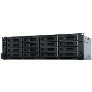 Synology RackStation RS4021xs+, 3U; 16 x3.5"/2.5"; Xeon D-1541; 8-core 2.1 (base) / 2.7 (turbo) GHz; 16 GB (16 GB x 1) UDIMM; 4x RJ-45 1GbE LAN Port; 2x RJ-45 10GbE LAN Port; 2x USB 3.2 Gen 1; 2 x Gen3 x8 slots (x8 link); 800W RS4021XSPLUS
