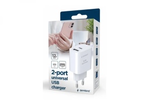 TA-UC-2AC12-01-BK Gembird USB punjac, 2-port USB-A+ USB-C, 2.4 A, Black - Img 2
