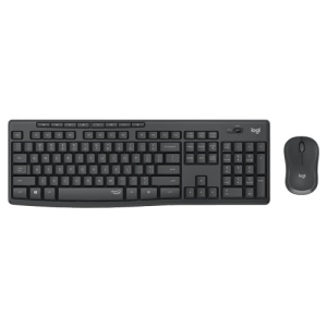 Tast+Mis USB Wireless Logitech MK295 Silent Wireless Desktop Graphite US *