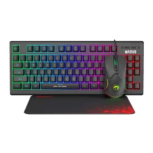 Tastatura + Miš + Podloga Marvo Scorpion CM310 Crna - Img 1