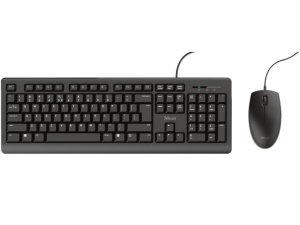 Tastatura+miš TRUST Primo žicni set/US/crna