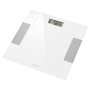 Telesna fitnes vaga Sencor SBS 5051WH/LCD/bela