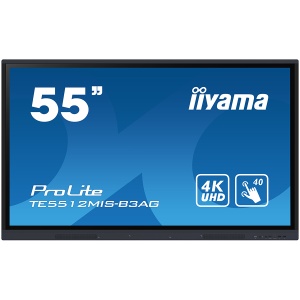 The TE5512MIS-B3AG is an exceptional 4K UHD interactive display designed by iiyama to enhance collaboration, communication, and engagement. With key features like Zero Airgap LCD screen eliminating parallax, PureTouch-IR, iiWare 10 with Android 11. TE5512 - Img 5