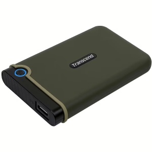 Transcend External HDD 1TB Slim form factor, M3G, USB 3.1, 2.5, Anti-shock system, Backup software, 185g, Military Green (Slim) TS1TSJ25M3G