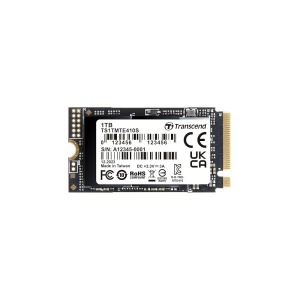 Transcend M.2 NVMe 1TB, 2242, PCIe Gen 4x4, 3D TLC, DRAM-less, Read up to 5000 MB/s, Write up to 3500 MB/s, Single-sided TS1TMTE410S