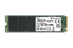 Transcend M.2 NVMe 2TB, 2280, PCIe Gen 3x4, TLC, DRAM-less, Single-sided TS2TMTE115S