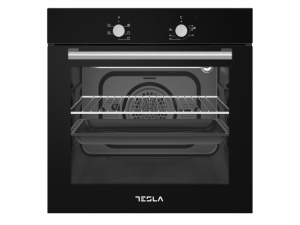 Ugradna rerna TESLA BO300SB ventilatorska/56L/mehanicka/crna