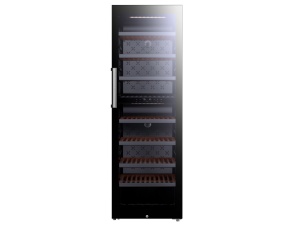 Vinska vitrina TESLA RW430M/E/dve zone/drvene police/193 boce/59,5x70,5x184,5/crna - Img 2
