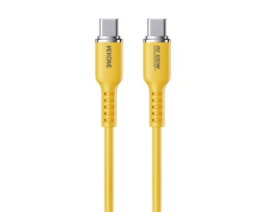 WEKOME WDC-11 Kabl 3.1 USB tip C M/M 1.2m, za Super brzo punjenje 100W/480Mbps, Silicon Soft, žuti