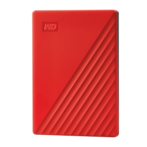Western Digital External HDD 2TB, My Passport, USB3.2 Gen1, Red WDBYVG0020BRD-WESN *