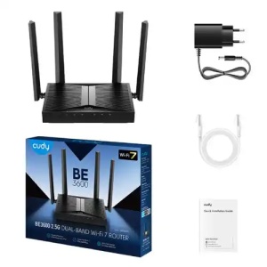 Wireless Mesh Router Cudy WR3600H/BE3600/WiFi 7/2.4+5Ghz Wi-Fi 2.5Gx1WAN/4LAN 1Gbit/ext 4x5dBi/2x in - Img 2