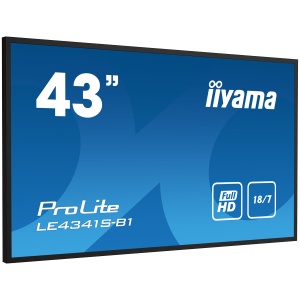 43" 1920x1080, IPS panel, 1% Haze, Landscape mode, Speakers 2x 10W , VGA, 3x HDMI, 350cd/m², Media Play USB Port, Control LAN / RS232C, VESA 400x400 LE4341S-B1 - Img 2