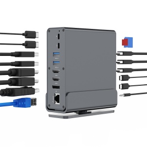 A-CF-COMBO15-01 Gembird USB Type-CF 15-in-1 multi-port adapter (USB hub, Type-CF, HDMI, DP, LAN,3,5) - Img 5