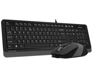 A4 TECH F1010 FSTYLER USB YU siva tastatura + USB sivi miš - Img 3