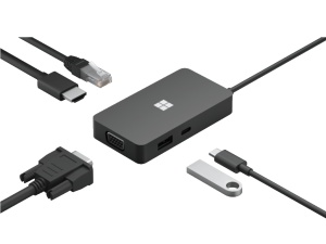 Adapter Microsoft USB-C Travel Hub USB-C3.2/USB-A/Eth/HDMI/VGA - Img 3