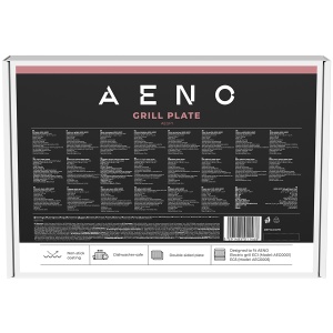AENO Electric grill AEG0001 plate, Double-sided: flat&ribbed, Non-stick coating, size: 290*234mm, 1 pcs in set AEGP1 - Img 2