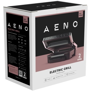 AENO Electric Grill EG3: 2000W, 7 automatic programs +Manual mode, 4 Degrees of Roast, Color indication, Removable plates Plate size 292*230mm AEG0003 - Img 4