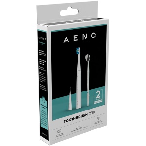 AENO Sonic Electric toothbrush, DB8: White, 3modes, 3 brush heads + 1 cleaning tool, 1 mirror, 30000rpm, 100 days without charging, IPX7 ADB0008 - Img 4