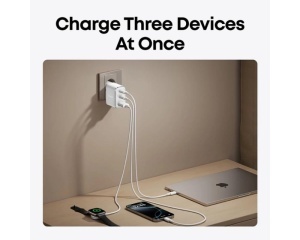 ANKER Nano 70W GaN zidni brzi punjač, 3-porta (2x USB-C i 1x USB-A) crni - Img 2