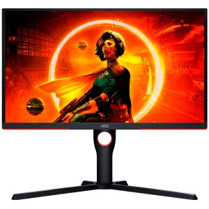 AOC Gaming Monitor 25G3ZM/BK 24.5” 240Hz VA, 1920x1080, 0.5ms, 3000:1, 178/178, Adaptive Sync, HDMI, DP, 3-sided frameless, Full Ergo, G-Menu, Black-Red, 3y 25G3ZM/BK * - Img 5