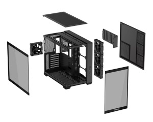 ASUS A32 PLUS TG ARGB micro-ATX kućište crno - Img 3