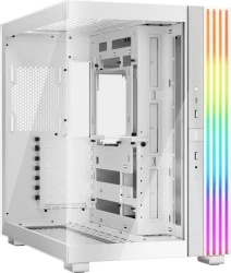 be quiet! LIGHT BASE 600 DX White, MB compatibility: ATX / M-ATX / Mini-ITX, ARGB illumination, Support for motherboards with backside connector, 2 ARGB and fan hubs with 12 connectors in total, Space for up to two radiators up to 360mm BGW66