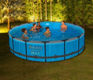 Bestway Steel Pro MAX bazen 457×107 cm sa LED svetlom i pumpom