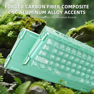 Bežična gaming tastatura Attack Shark R68HE Magnetic Switches/RT/Snap Tap/DKS/MT/TGL/Lake Green - Img 3
