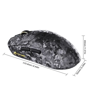 Bežični gaming miš Attack Shark RS3Ultra PAW3955MAX/52000 DPI/8KHz/Lightweight/Black Carbon - Img 4