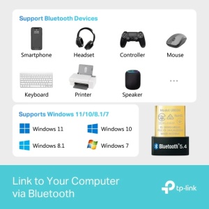 Bluetooth adapter TP-Link UB500 Bluetooth 5.4 Nano USB Adapter - Img 3