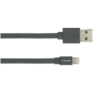 CANYON cable MFI-2 Lightning 12W 1m Dark Grey CNS-MFIC2DG - Img 2